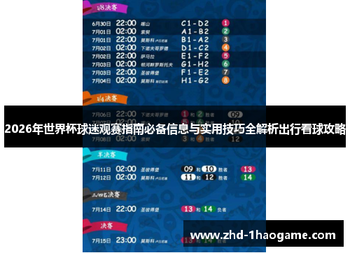 2026年世界杯球迷观赛指南必备信息与实用技巧全解析出行看球攻略 2026年世界杯球迷观赛指南必备信息与实用技巧全解析出行看球攻略